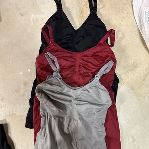 Nursing and breast pumping camisoles/ tank tops